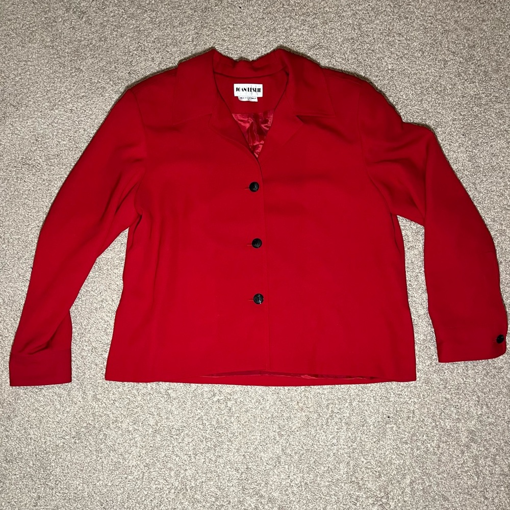 Red button up